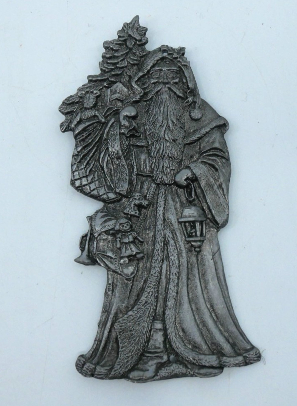 Metzke 1990s Santa Claus St Nicholas Pewter Factory Sample Unfinished Production